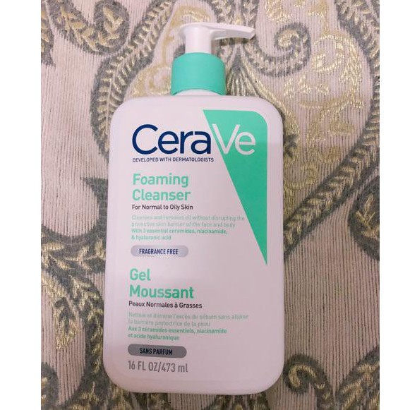 CeraVe Foaming Cleanser - Sữa Rửa Mặt Cho Da Hỗn Hợp Thiên Dầu 472ml | BigBuy360 - bigbuy360.vn