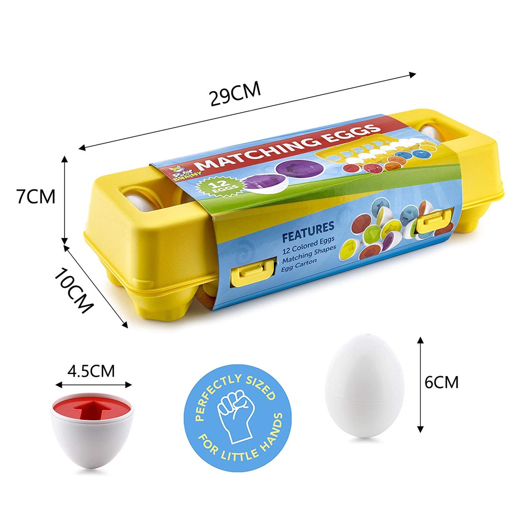 Đồ Chơi Trứng Xoắn Thông Minh Nhận Biết Màu Sắc Giáo Dục Sớm Cho Bé