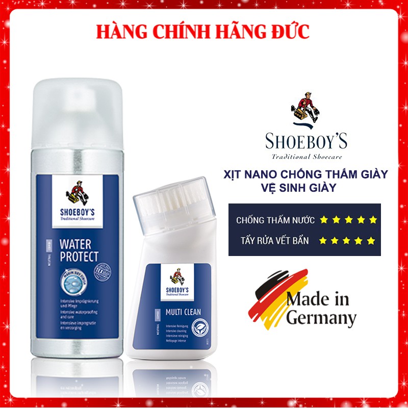 Xịt Nano Giày Chống Thấm Nước Shoeboy Vệ Sinh Cho Giày Sneaker Thể Thao Nhập Khẩu Từ Đức Chính Hãng
