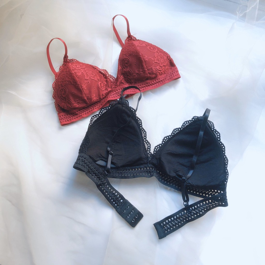 Bộ Đồ Lót Nữ Ren sexy, áo ngực không gọng đệm mỏng + kèm mút Hoa Đại Lọt Khe Sexy - Gợi Cảm | BigBuy360 - bigbuy360.vn