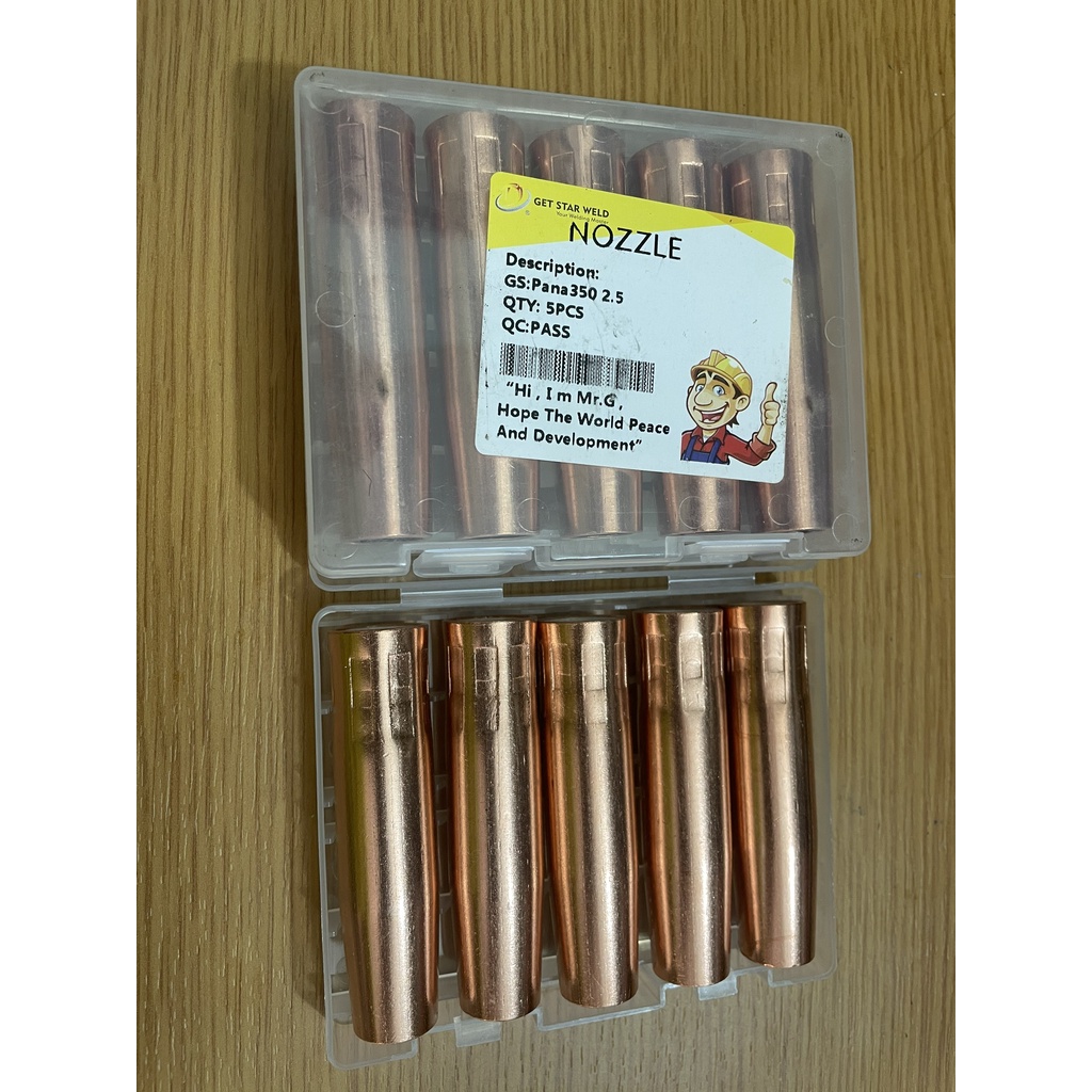 Chụp khí súng hàn mig pana gestar 200eu đồng thau 1.5mm