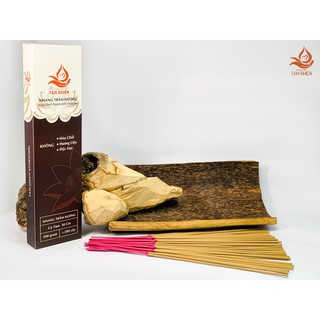Nhang Trầm Hương Tự Nhiên có tăm 40CM- Hộp 200gr- Sạch, An Toàn- Trầm Hương Tâm Nhiên