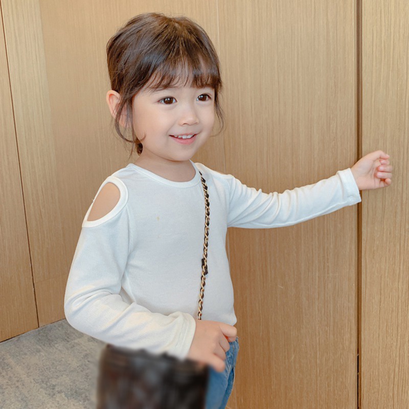 Áo thun dài tay mềm mại cho bé gái
