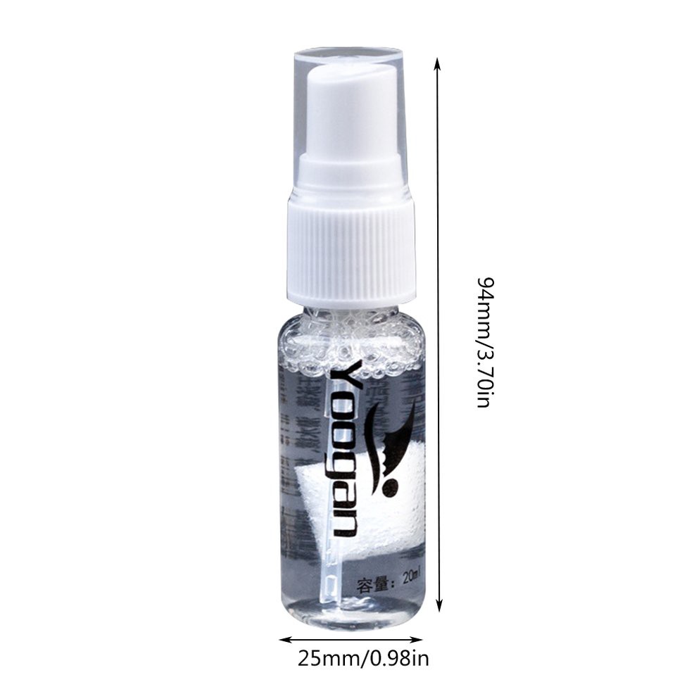 Chai xịt 20ml chống nước, chống sương mờ kính cận, các loại mặt kính kính, mặt gương