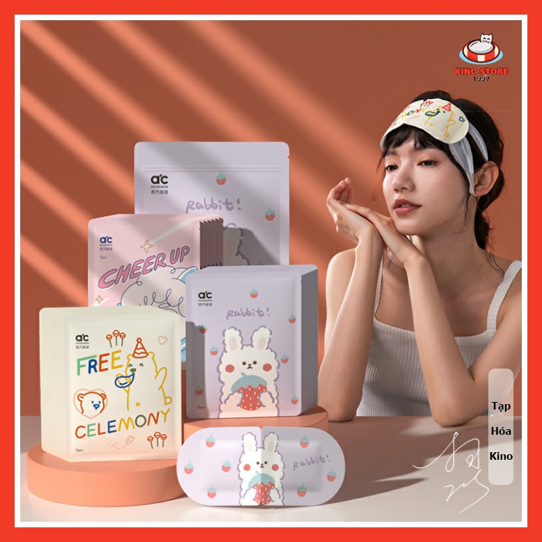 Có Mẫu Mới -  10 Miếng Mặt Nạ Xông Hơi Thư Giãn Cho Vùng Mắt Giảm Mệt Mỏi, Căng Thẳng Steam Eye Mask