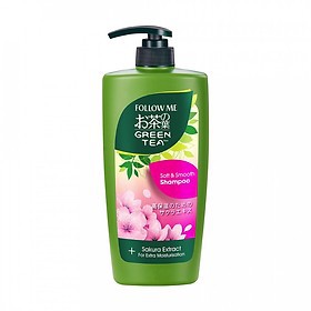 Dầu Gội Đầu Suôn Mượt Follow Me Trà Xanh Thế Hệ Mới Soft & Smooth (Combo 02 chai 320ml)