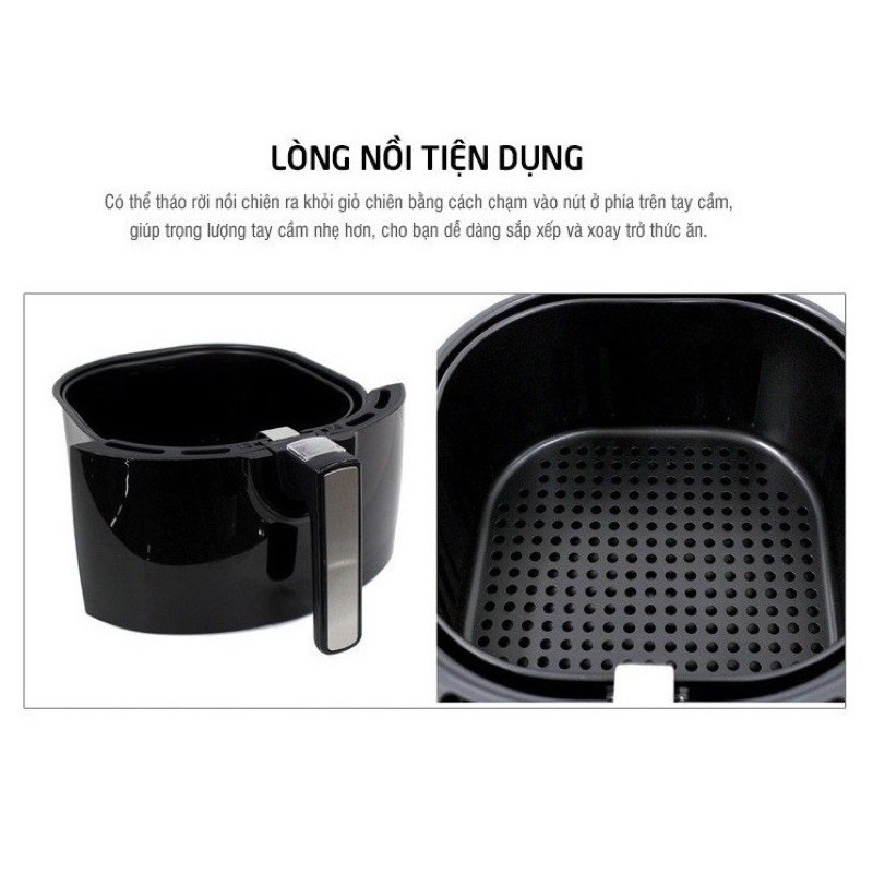 NỒI CHIÊN KHÔNG DẦU LOCK AND LOCK 5,2L