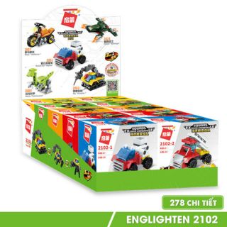 Combo 10 bộ lắp ráp mini - mô hình các loại xe