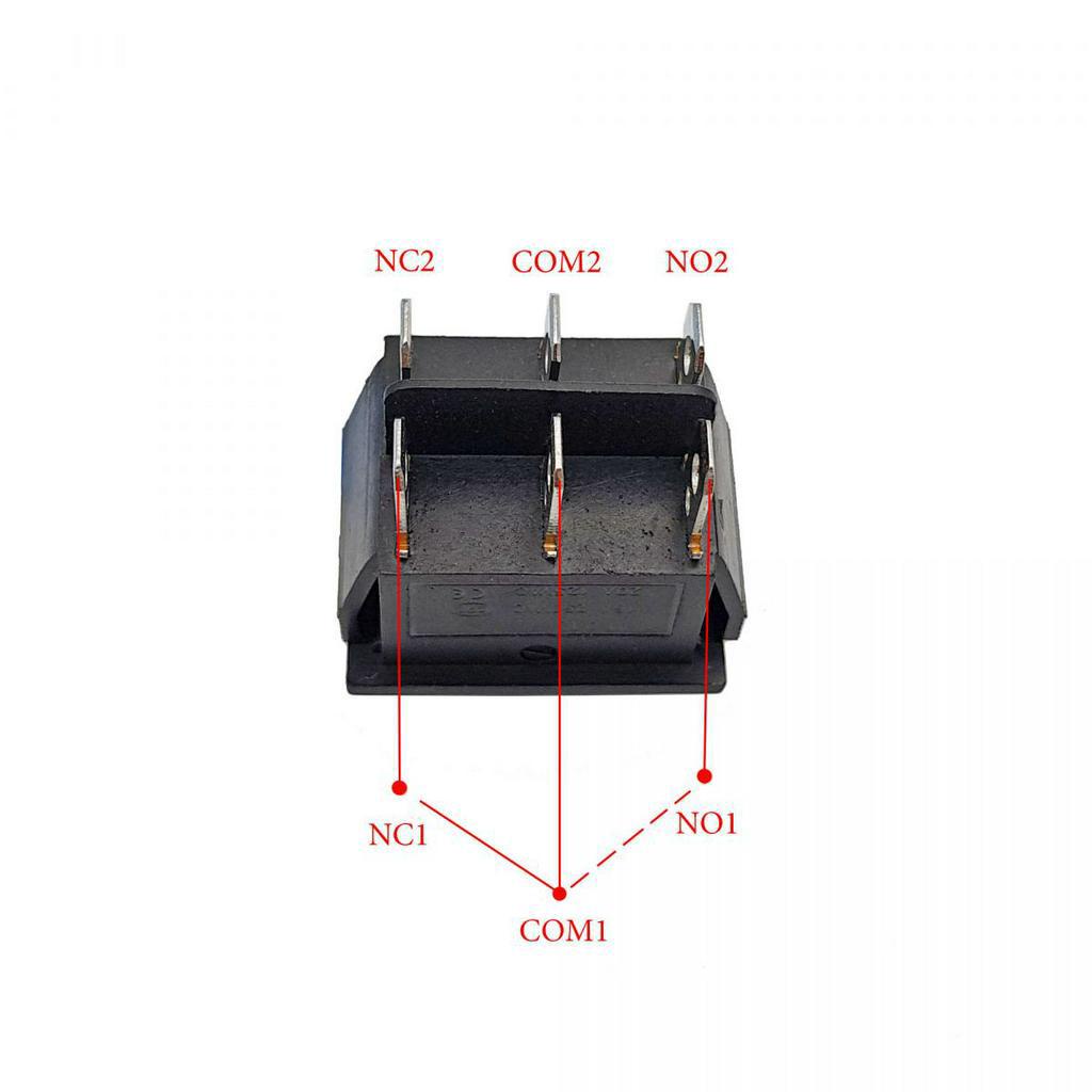 Công tắc bập bênh 6 chân 2 trạng thái KCD4 25x31mm
