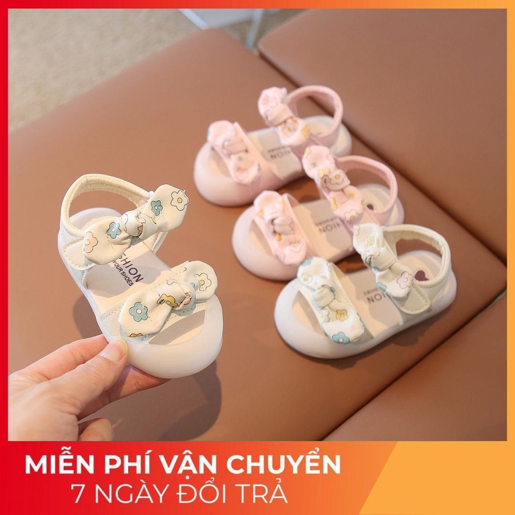 Dép tập đi nơ chống vấp 2024 mã 818 Quảng Châu cao cấp cho bé gái