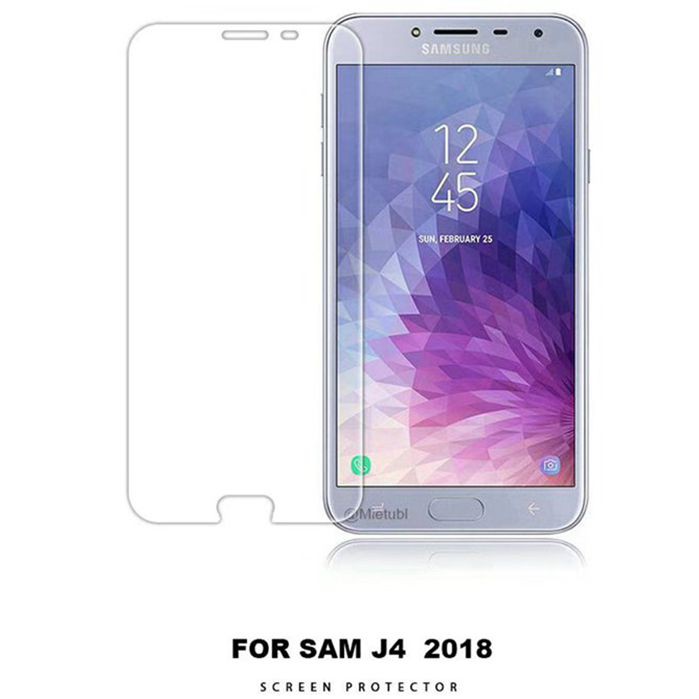 Set 2 miếng dán cường lực bảo vệ màn hình chống in dấu vân tay an toàn dành cho Samsung Galaxy J4 2018