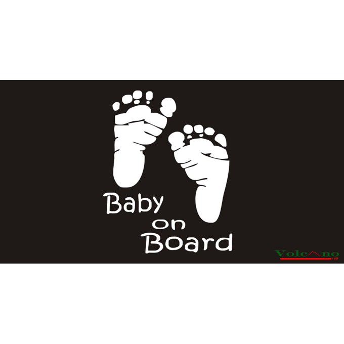 Decal dán xe hình bàn chân- decal dán trang trí xe