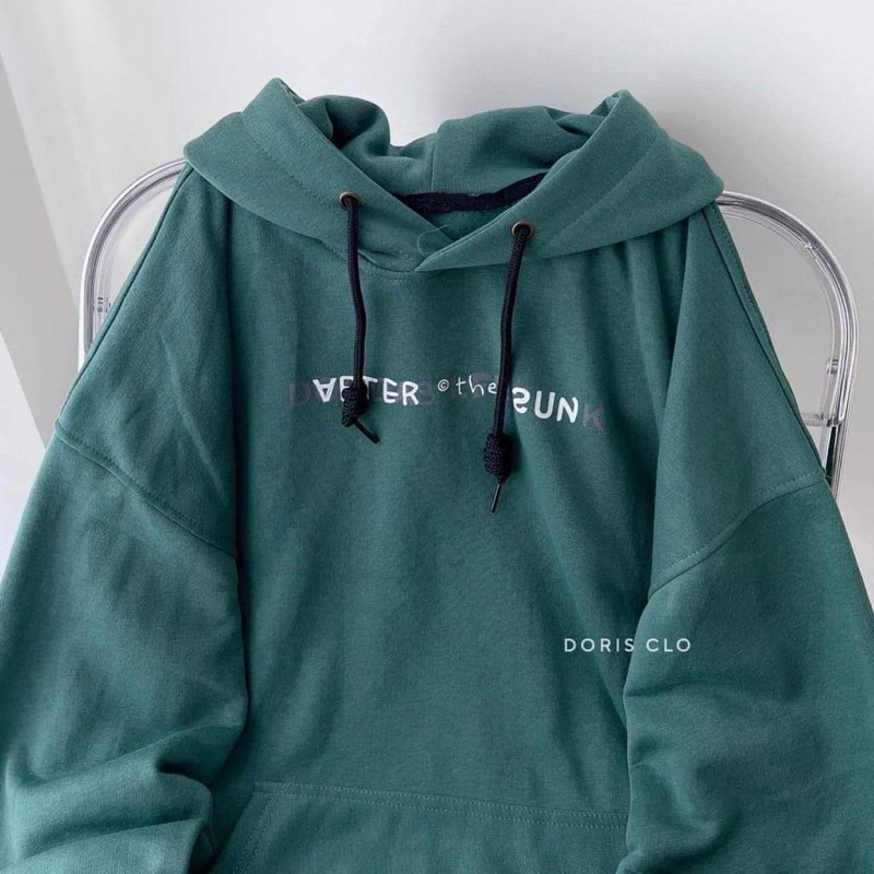 Áo hoodie chữ nhỏ in hai mặt TC12