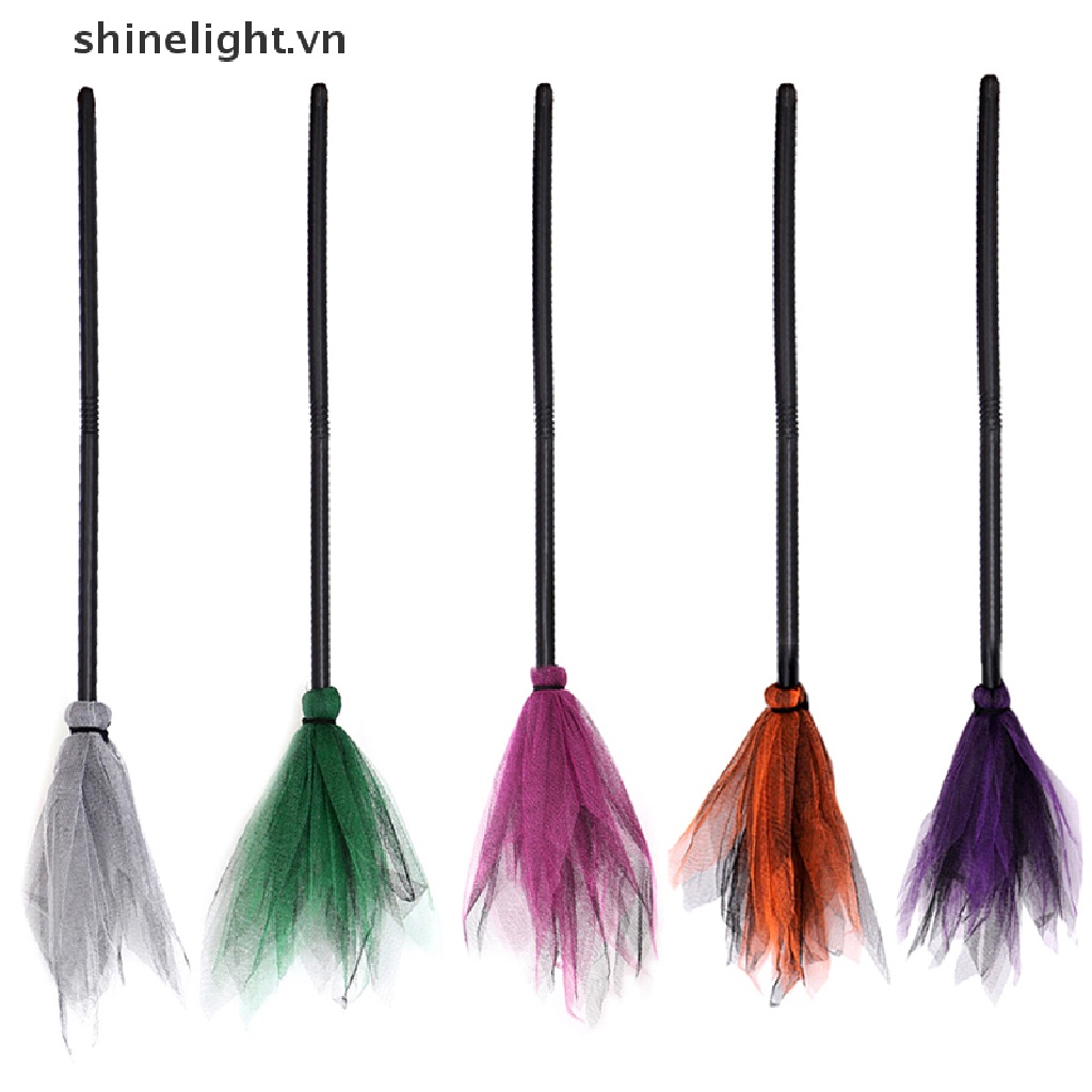 Chổi Phù Thủy Bay Bằng Nhựa Dùng Hóa Trang Tiệc Halloween Cho Bé