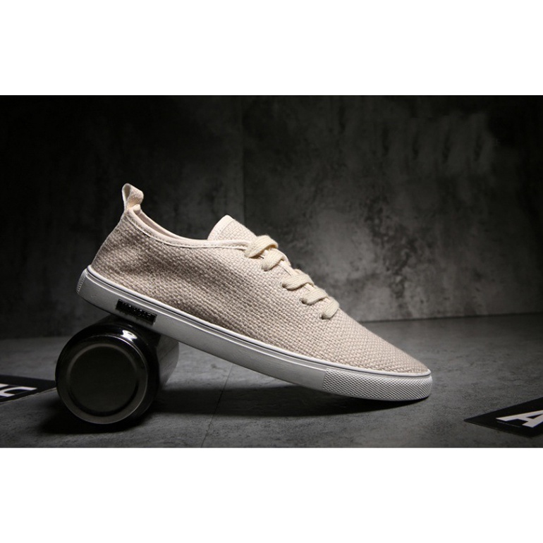 Giày vải nam thoáng khí G503 - giày slipon vải lưới lỗ thoáng khí đế cao su đúc ép nhệt hottrend phong cách streetwear