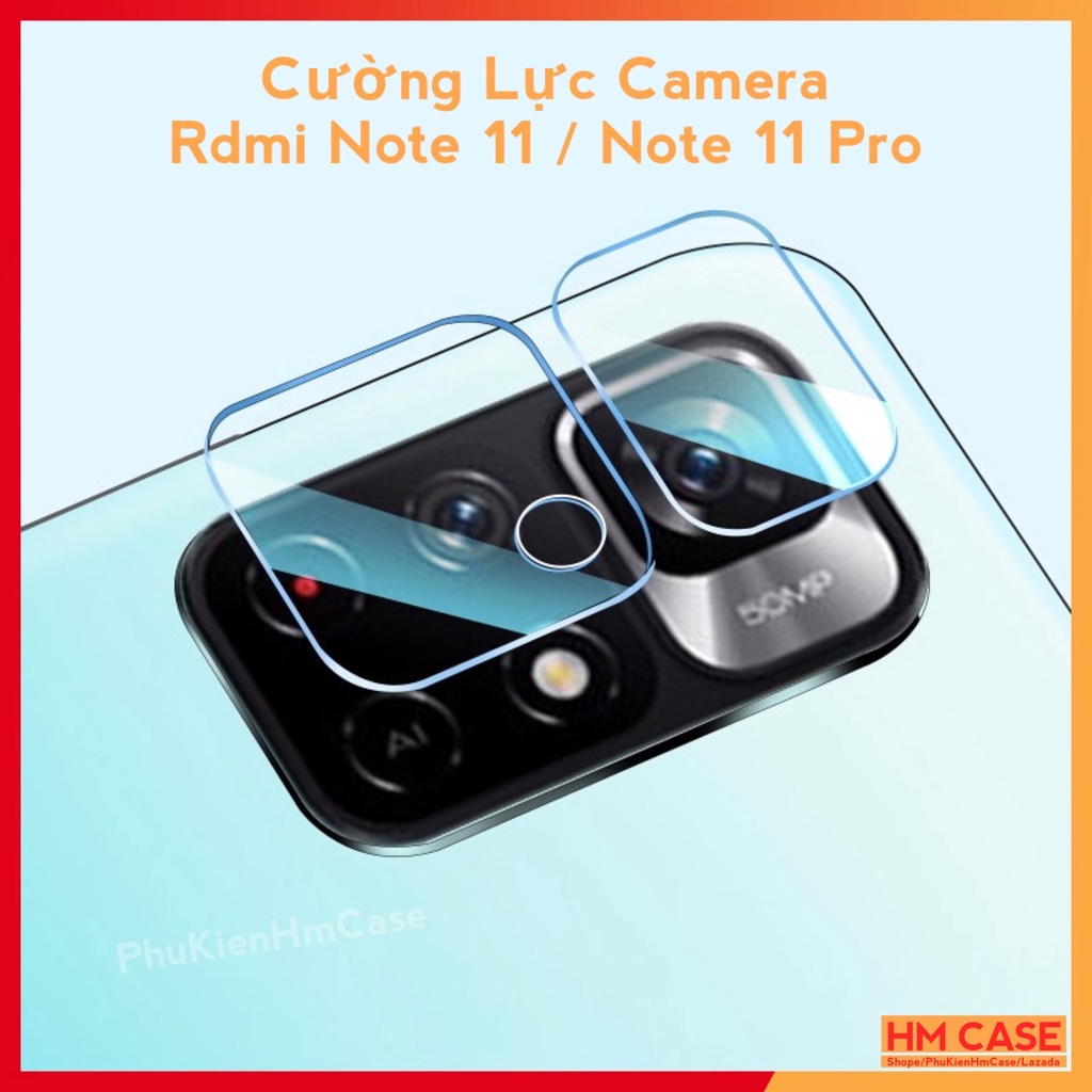 Cường lực camera Xiaomi Redmi Note 11 / Note 11S / Redmi Note 11 Pro, Loại 1 sợi thuỷ tinh siêu trong