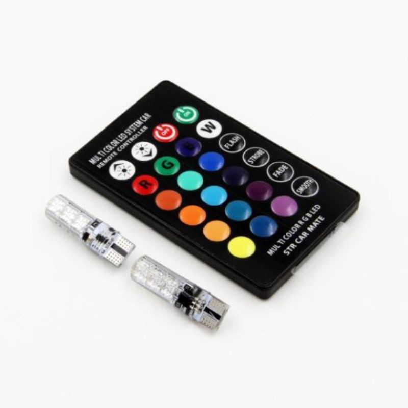 Bộ Bóng Led Xi nhan , Demi điều khiển đủ chế độ , nhiều màu sắc lắp cho Xe máy , Moto