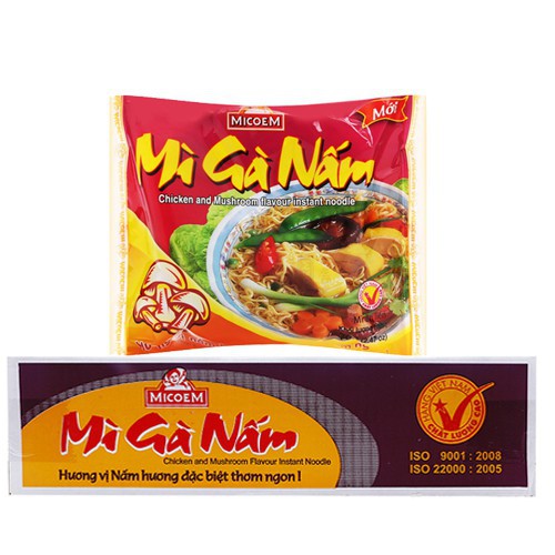 THÙNG 30 GÓI MÌ GÀ NẤM MICOEM