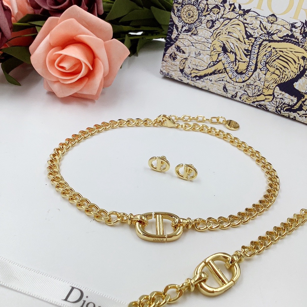 Vòng cổ/Vòng Tay In Chữ Dior Thời Trang Thanh Lịch