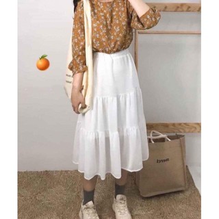 Chân váy xếp ly 3 tầng Ulzzang