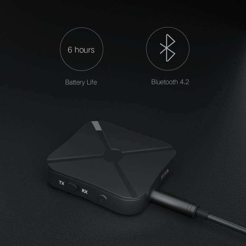 Bộ Thiết Bị Thu Phát Bluetooth 4.2 Không Dây Có Giắc Cắm 3.5mm Dùng Cho Tv Mp3 Pc