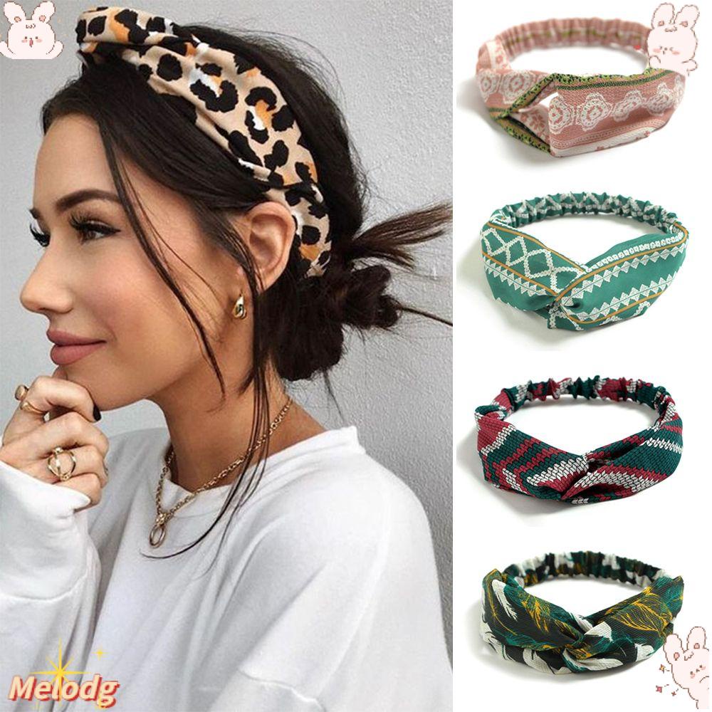 Băng Đô Turban Thắt Nút Chéo Phong Cách Bohemian Thời Trang Cho Nữ