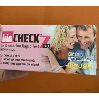 ( Che tên sp ) QUE THỬ RỤNG TRỨNG BIO CHECK 7 PACK