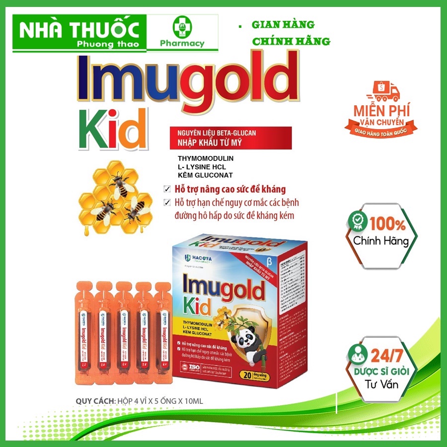 IMUGOLD KID Betagulcan nhập khẩu từ Mỹ, nâng cao đề kháng cho trẻ