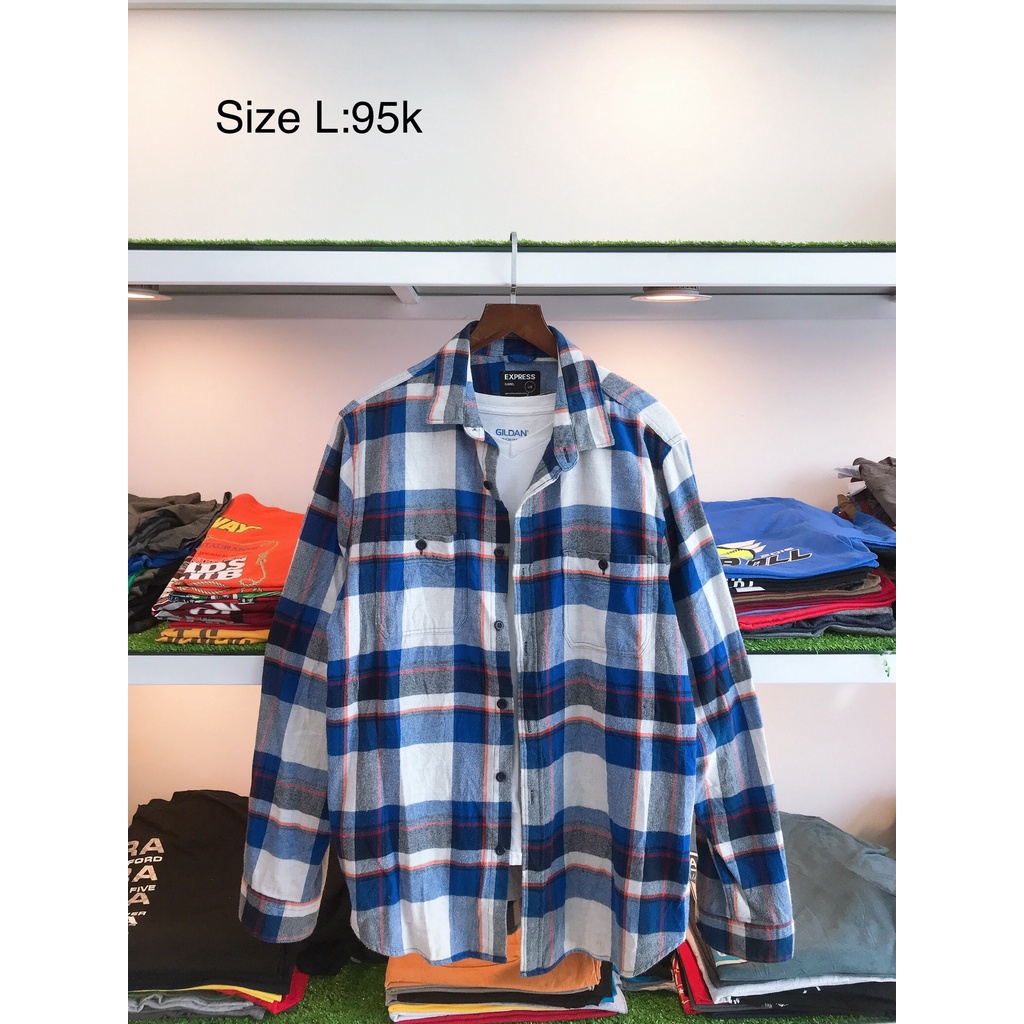 Sơ mi flanel 2hand USA size L