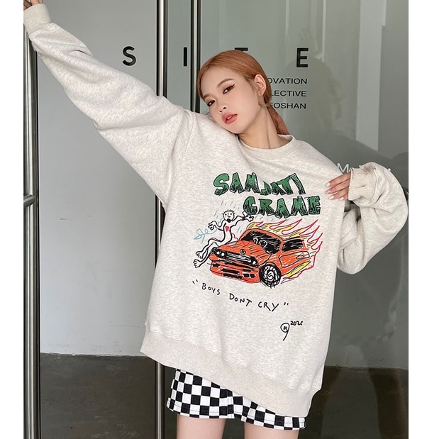 QKOOLE  Áo Thun Nữ Dài Tay Cổ Tròn Màu Sắc Đa Dạng