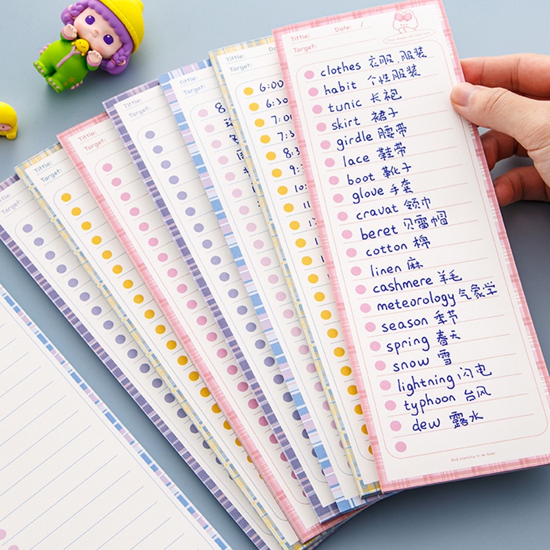 Set 50 Tờ Giấy Ghi Chú B5 Họa Tiết Hoạt Hình Xinh Xắn Chống Dính Tiện Lợi