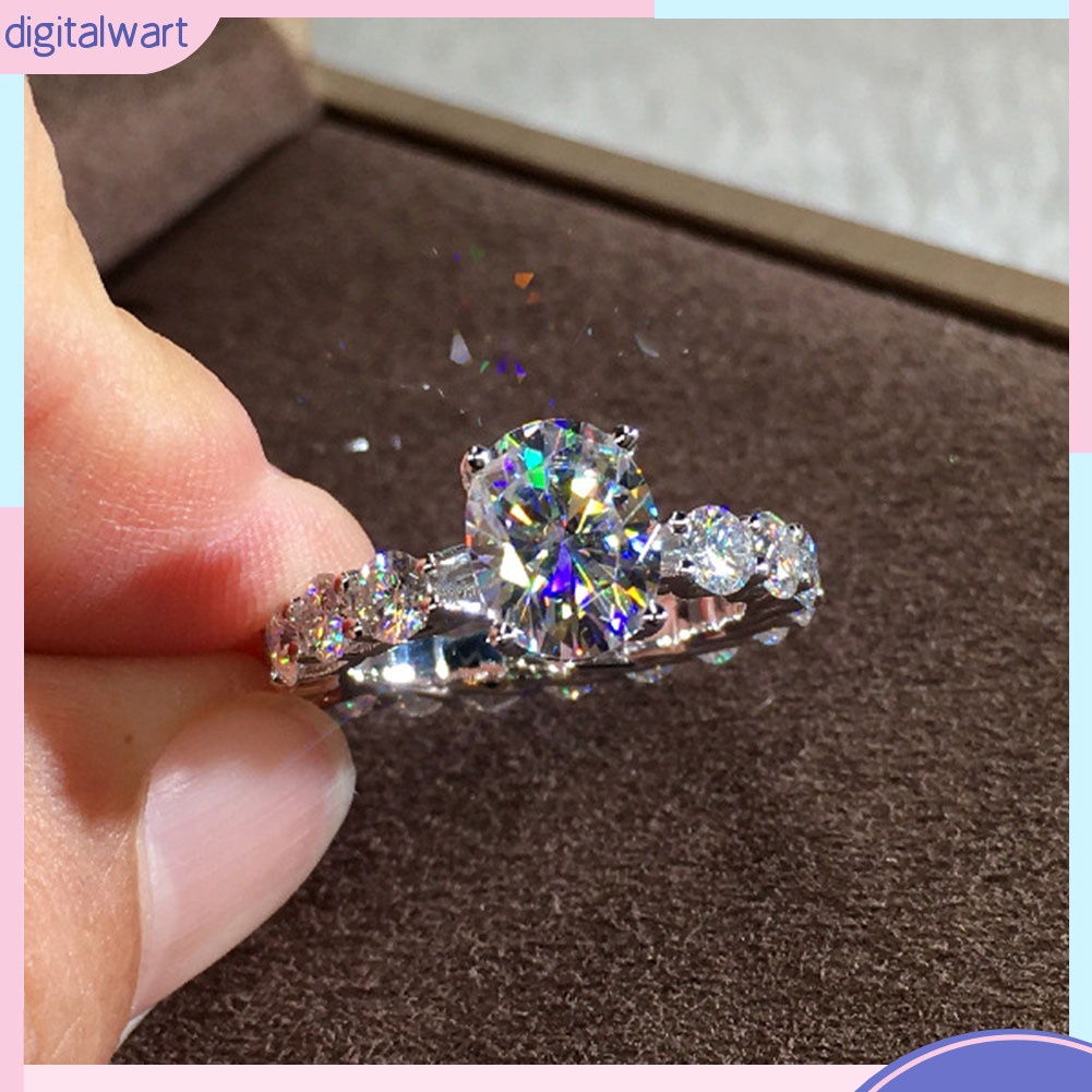 Nhẫn Hợp Kim Đính Đá Kiểu Dáng Sang Trọng Cho Nữ