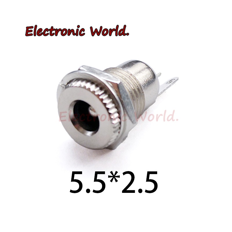 Đầu Cắm Kết Nối Bằng Kim Loại 5.5Mm x 2.1mm/5.5x2.5 DC