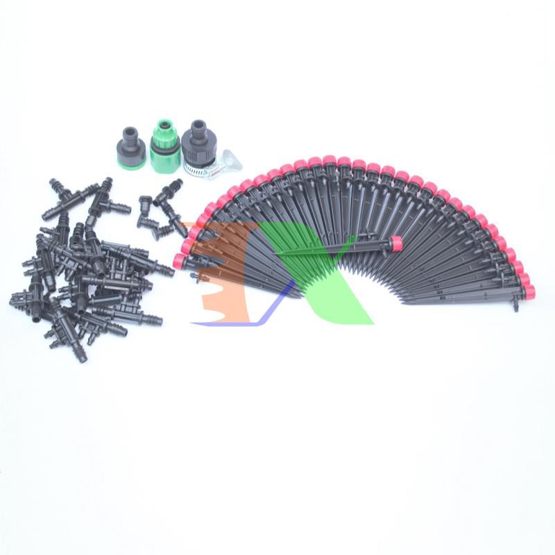 Bộ Kit 32 Que cắm 8 tia đầy đủ dây, phụ kiện TX-DIY-07, Béc tưới tự đồng cho rau hoa, Tưới tự lắp DIY