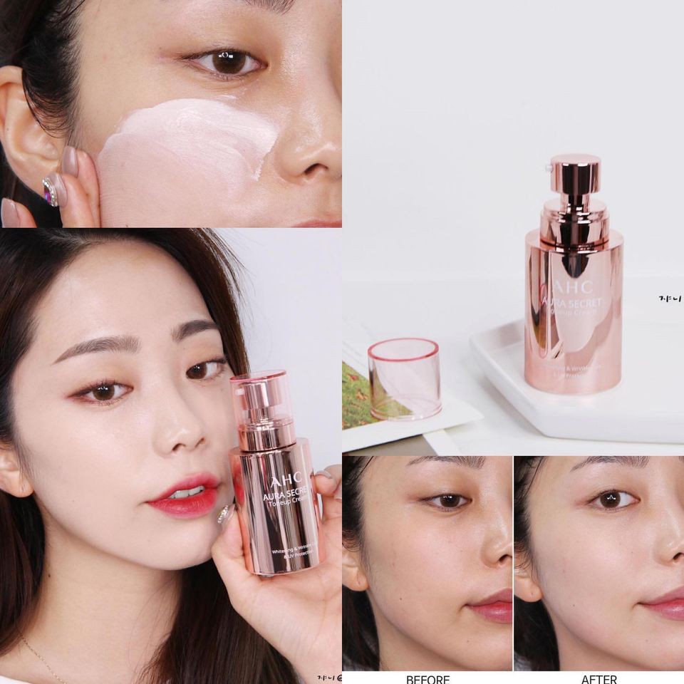 KEM DƯỠNG DA TRẮNG HỒNG AHC AURA SECRET TONE UP CREAM