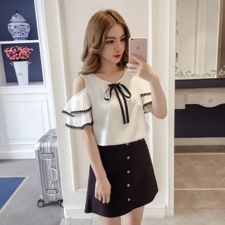 Áo Kiểu Voan Thắt Nơ