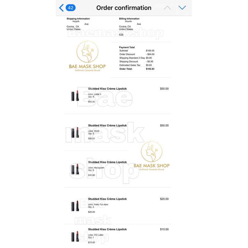 Son Thỏi Lì kat Von D full màu kèm review