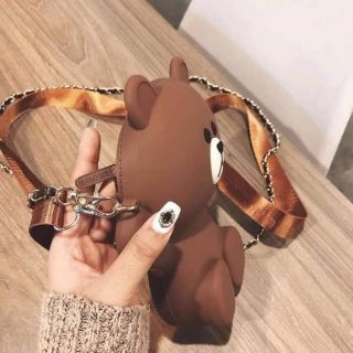 Balo gấu Brown silicon 2 dây