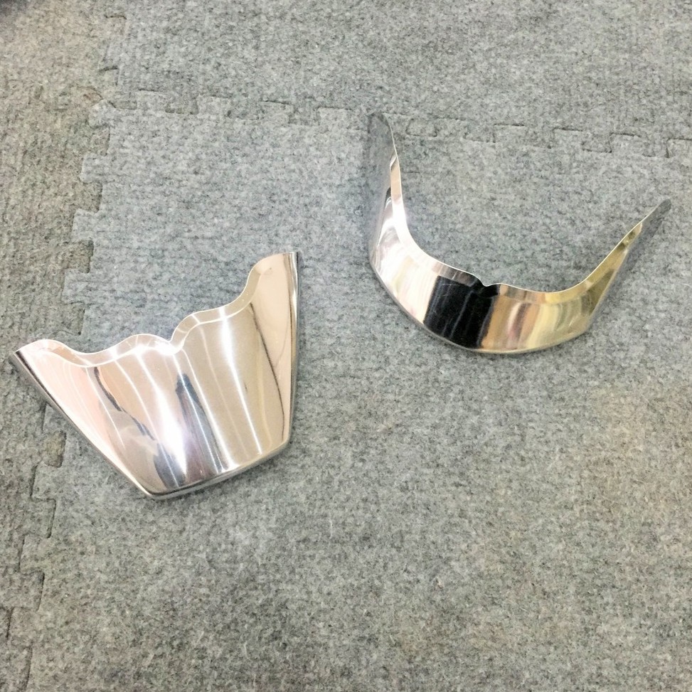 (BH 12 Tháng)Combo 5 món chụp ốp mạ crome Lead 2018: Bầu gió, quạt gió, ốp pô, mõm mỏ dè, đuôi dè.