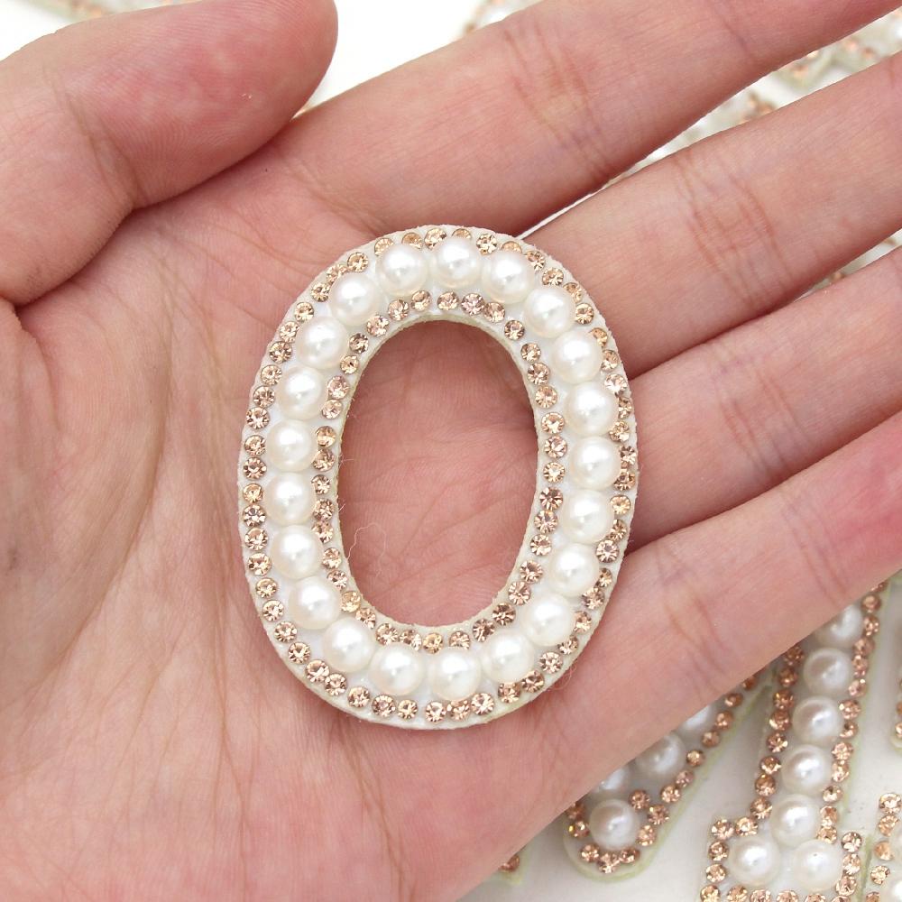 MXGOODS Miếng Vá Quần Áo Hình Chữ Cái Đính Đá Lấp Lánh