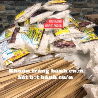 Combo : ( set bôt bánh cuốn + 1 bộ dụng cụ tráng bánh cuốn )