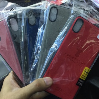 Ốp lưng giả da con hươu iphone X/XS/XS max