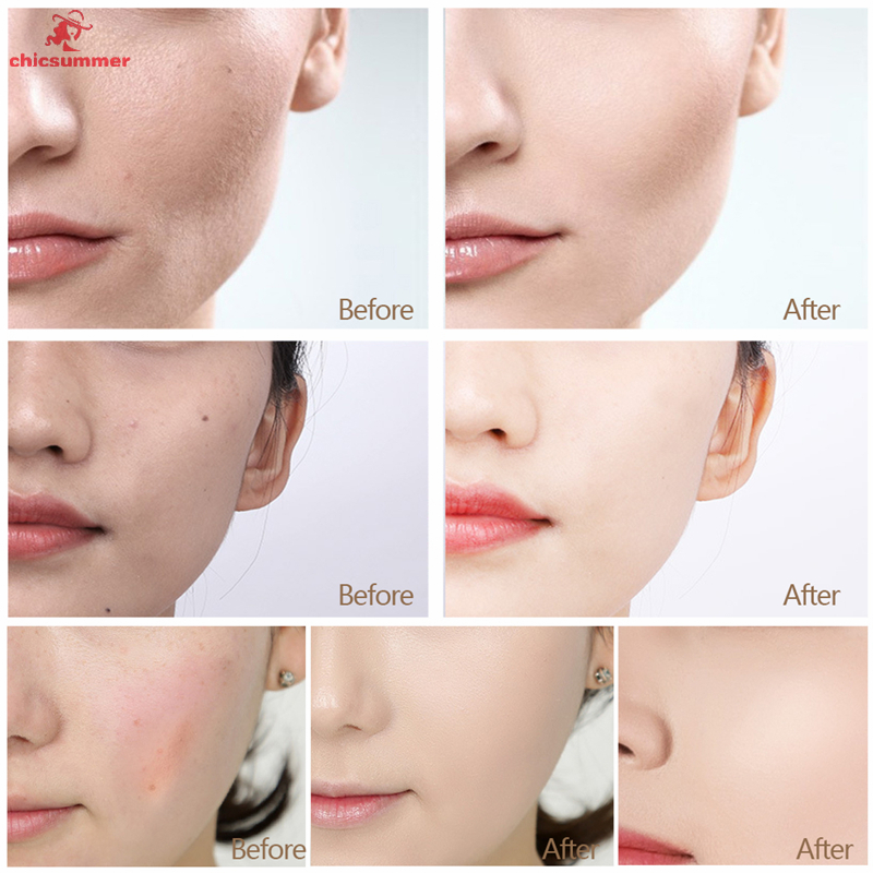 (Hàng Mới Về) Kem Nền Che Khuyết Điểm Cc Cream Dưỡng Ẩm Chống Nước Chống Mồ Hôi Lâu Trôi Kèm Cọ Đầu Nấm | BigBuy360 - bigbuy360.vn