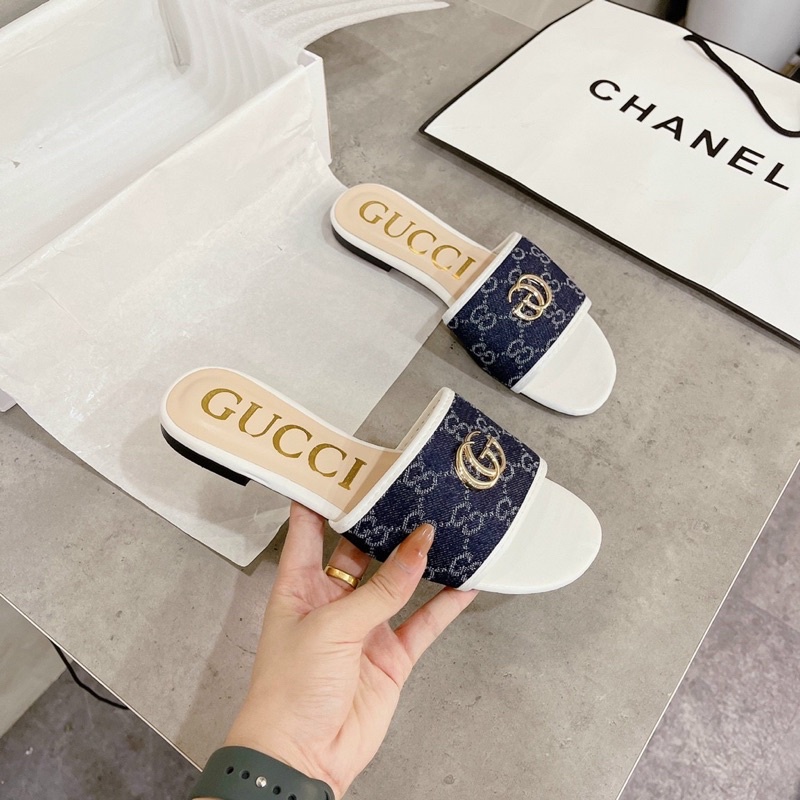 Dép quai ngang nữ G.G với thiết kế thời trang , màu sắc họa tiết siêu đẹp. Hình shop tự chụp | BigBuy360 - bigbuy360.vn