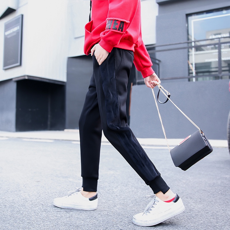 NRVP Quần Len Dài Ống Rộng Phong Cách Hàn Quốc