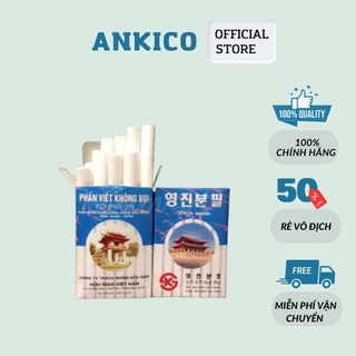 Phấn trắng viết bảng không bụi Việt Hàn phấn trắng hộp 10 viên giá rẻ ANKICO