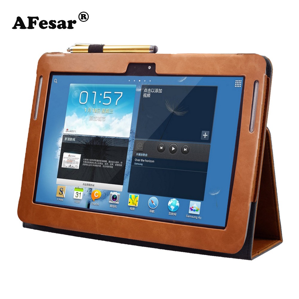 Bao da máy tính bảng màu trơn thiết kế sang trọng cho Samsung Galaxy Note 10.1(2012) GT-N8000 N8010 N8013 N8020 | BigBuy360 - bigbuy360.vn
