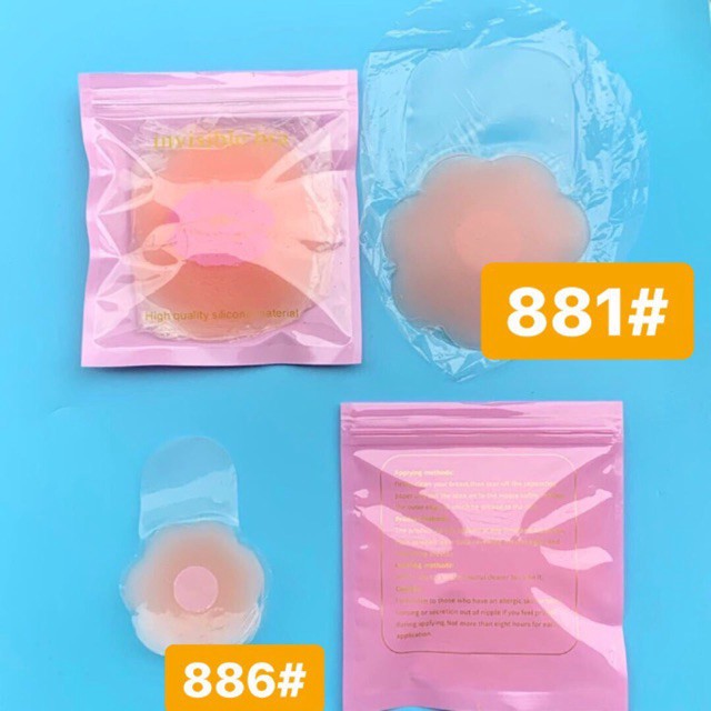1 ĐÔI DÁN SILICON SIÊU NÂNG NGỰC 881,886( tái sử dụng nhiều lần)