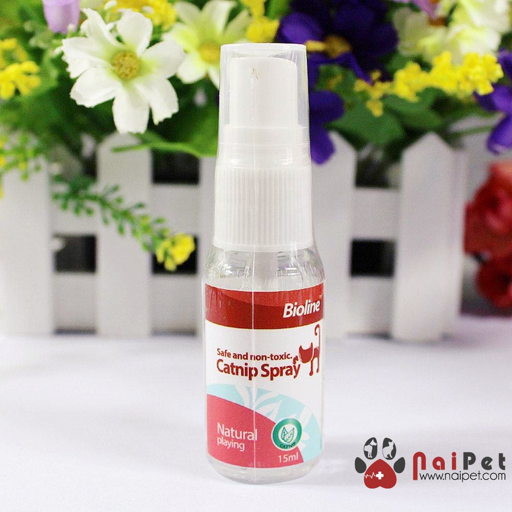 Catnip Dạng Xịt Cỏ Bạc Hà Dạng Xịt Cho Mèo Catnip Spray Bioline 15ml