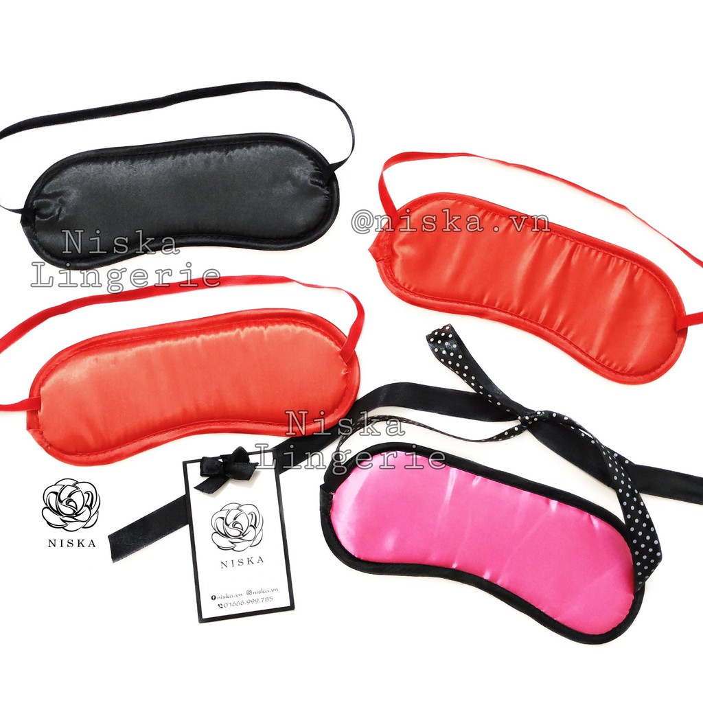 Bịt mắt che mắt ngủ satin - Mã S08